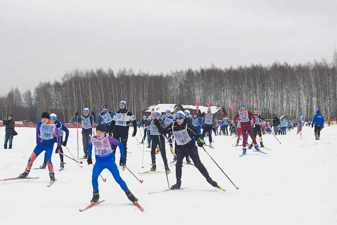 Под Ярославлем прошла юбилейная гонка «Лыжня России»