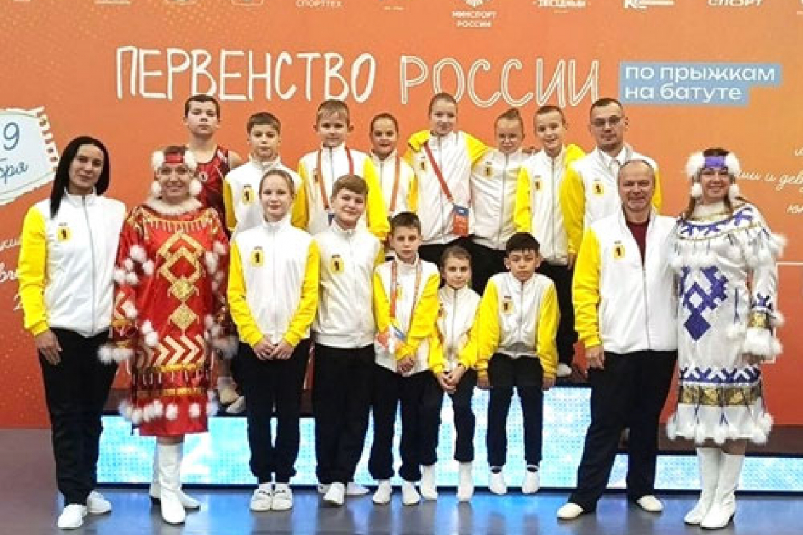 Батутисты с золотом и бронзой