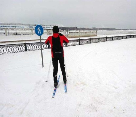 Сегодня на новой лыжной трассе на Волжской набережной пройдет «Рождественская лыжня»